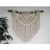 Macrame Wall wiszące boho wystrój bohemian sztuka nowoczesna przybrzeżna dom plażowa dom południowo -zachodni styl minimalistyczny przędza gobelinu 240127