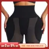 YBFDO Women Shapewear Padded Butt Lifter spets trosor Hög midjetränare Mage Kontrollkorsett Body Shaper Hip Enhancer Lår