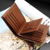New Mens Wallet Luxury Designer Wallets Short Leather Bag Credit Card/ID Holders and Inserts Coin Purses Business Mens Wallet