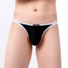 Underpants Men Sexy Nylon Convex Pouch Briefs Cool Ice Silk Low-rise Men's Swim Shorts Underwear Bikini Panties Slip Hombre