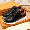 Designer Shoes Men RUN AWAY Sneakers Calfskin Sneaker Outdoor Running Trainers Splicing Styling Shoes size 38-45 1.25 12