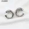 Boucles d'oreilles à Clip cylindrique en forme de C, 10 paires, manchette d'oreille, boucles d'oreilles métalliques lisses, bijoux cadeau pour femmes 30740 240127