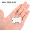 Dog Collars Dye Sublimation Tag Pendant Blank Name Anti-lost Tags Cat Pet Supplies Hanging Blanks Puppy