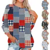 Sudaderas con capucha para mujer Blusa para mujer Ropa 2024 Primavera Básica Plaid T Shirt Mujer Elegante Moda Manga larga -Camisa Tee Jersey Y2k Tops