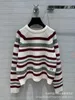 Damenpullover Designer CE Home New Round Neck Rainbow Stripe Pullover Wollpullover Lisa Nanyou Penny Edition 68Y7