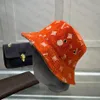 Mode hoeden emmer hoed platte pet bloem letter ontwerp voor heren vrouw 3 kleuren topkwaliteit1972