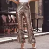 Women's Pants Sequined Sexy Flare Women Hip Hop Party Christmas Trousers Gold Pink Black Y2k Shiny Femal Long 2024