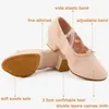 Chaussures de danse de ballet en cuir de qualité pour femmes à talons bas en cuir véritable filles chaussures de danse de jazz de ballet chaussure de professeur de yoga du ventre 240119