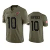 Arizona''Cardinals''Men #1 Kyler Murra 3 Budda Bake 9 Jesaja Simmons 40 Pat Tillman 99 J.J.Watt Dames Jeugd Olive Custom Salute To Service Limited Jersey