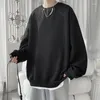 Erkek Hoodies 2024 Jacquard Sweatshirt Erkek Beyaz Yok Giyim Sokak Giyim Sıradan Moda Büyük Boy Kore O yaka Harajuku T Shirt