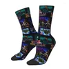 Herrensocken Monkey Island Mens Crew Unisex Lustiges 3D-gedrucktes Piraten-Abenteuerspielkleid