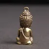 Keychains Shakyamuni Buddha Statue Mini Bronze Small Scene Accessories Keychain Tea Table Home Decor