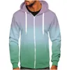 Zip Up Man sudadera con capucha para hombres otoñales para hombre de alta calidad ropa de manga larga de gran tamaño capucha macho sudadera con capucha de estilo coreano 240201