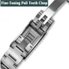 ST9 Stainless Steel Belt Watch Bands Glide Clasp Automatic Movement 20MM Size Men Watches Mens Wristwatches203i