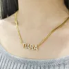 Kettingen dodoai aangepaste naam kettingen 9 mm letters ketting voor vrouwen naam kettingen nummers personiz ketting kristallen hanger voor vrouwen