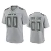 New York''Jets''men #17 Garrett Wilson 8 Aaron Rodgers 11 Denzel Mims 77 Mekhi Becton Women Youth''nfl Grey Custom Atmosphere Fashion Game Jersey