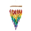 Decorative Figurines Wind Chimes For Home Room Decoration Colorful Crystal Outdoor Garden Backyard Patio Lawn Pendant Decor Accessories