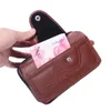 Waist Bags Multi-function Bum Bag Man Texture Delicate Design Wallet PU Leather Zipper Belt Waterproof Cellphone Pouch Casual