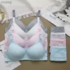 Bras Bras Girls Tube Top Training Bra Wireless Thin Cup Bra mode Bekväma tonårsunderkläder Tonårsflickor Kläder 14 16 år YQ240203