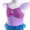 New 2024 Dress for Girls Little Mermaid Costume Kids Halloween Outfits Princess Mermaids Skirt Birthday Party Dress Up