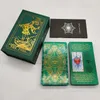 Rider Deck Gold Foil Tarot Karty Tajemnicza gra planszowa Wspaniała wróżbiarna wyrocznia z wykwintnym pudełkiem prezentowym 240202