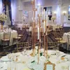 no candle)USe Led candle only Metal walkway stand For Wedding backdrop Centerpiece 8 lamps wedding props 436