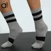 Al 2 Pair Yoga Socks Women Mid Length Cotton Socks Multi Color Non Slip Sports High Cap Girls Cheerleaders Sports Socks Pilates Fitness Socks