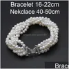 Braccialetti Beautif Bracciale con perle d'acqua dolce reali Braccialetti con fili a strati Mti da donna Regalo di compleanno femminile Consegna a goccia Dhuid