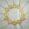 12 Konstellationer stjärnteckenfigur mynthalsband i 925 sterling silver horoskop kvinnliga smycken guldmedalj halsband kvinnor cx270i
