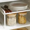 Kitchen Storage Space Saving Rack Stackable Shelving Adjustable Organizer Shelf For Cabinet&Bathroom Countertops