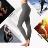 Mulheres cintura barriga controle leggings compressão cintura alta calças de yoga treino emagrecimento leggings sólidos plus size 240131
