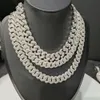 Chaîne cubaine Miami de haute qualité, fabriquée à la main, 16mm, en argent Sterling 925, testeur de diamants scintillants Moissanite Pass