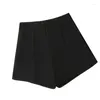 Женские шорты Guilantu, утолщенные теплые шерстяные женские штаны, осень 2024, универсальные штаны с высокой талией Y2k, свободные черные широкие штанины