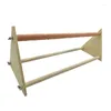 Autres fournitures d'oiseaux Perche de poulet Triangle Support de poule givré Table en bois Jouet de jeu pour poules à la main Swing Grand perroquet