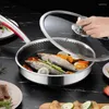 Pans Wok Non-stick Products Home Frying Omelet Multi-functional Stainless Steak Steel Pancake Honeycomb 316 Pan