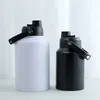 Wasserflaschen 64 Unzen Sporttopf Camping Wasserkocher Edelstahl Thermoflasche mit Griffdeckel Große Kapazität Vakuumisolierte Flasche