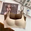 Women's Panties Bras Seamless Cloud-like Nude Underwear Womens Small Breast Push-up Soft Wire-Free Breast-Reducing Bra YQ240203