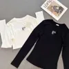Loewee Designer Strickwege Top -Qualität von Frauen Strick -T -Shirts KOMMEN AUFTER SLIM FIT BOTS HIMT STROTT