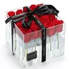 Présentoir de roses en acrylique transparent de qualité supérieure, support de roses, organisateur de cadeau d'anniversaire, étui de fleurs fraîches, boîte d'emballage 176w