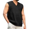 Canotte da uomo Maglioni Gilet Street Slim Fit Muscle Scollo a V Senza maniche Top da uomo Felpe da uomo T Grafica casual