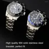 Watch Bands Adjustable Glidelock Strap For Rolex Submariner Black Blue Water Ghost GMT II Explore 2 Watchband Stainless Steel Bracelet