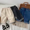 Printemps automne enfants vêtements pour garçons bébé bande élastique pantalon en denim extensible pour enfants en bas âge vêtements pour garçons vêtements d'extérieur pantalons en jean 240124