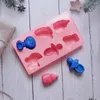 Baking Moulds Baby Stuff Theme Cake Mold Silicone Chocolate For Nipper Feeding Bottle Foot Handmade Soap