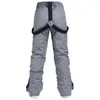 Skiing Pants Ski Women's Men's Slim-fit Snowboard Double-boded Warm Thickened Strap