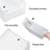 105 rutnät Desktop Wire Cable Organizer Box Frosted Plastic Data Line Storage Container USB Jewelry Home Organization 240125