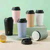 Water Bottles High Value Portable Ceramic Liner Coffee Cup Sealed Leak-Proof Car Insulation Mug 380ml Men And Women General Gift