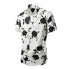 Men's T Shirts 2024 Summer Multi Colored Jacquard Short Viscose Shirt For Tall Men Bulk Of Big And