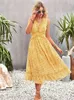 Casual Dresses Ladies Boho Sexy Sleeveless Long Chiffon Dress Women Party Holiday Beach Summer Sundress Female Robe Vestidos