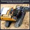 11 Channels Excavator 9 Dump Truck 24G 1 20 Remote Control Alloy Plastic Simulation Construction Vehicle Model Toy 240118