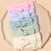 44pc/lot born baby baby handmade cable nit nylon headbands girls knotted hair bow bed bandchildren girls hairアクセサリー240127